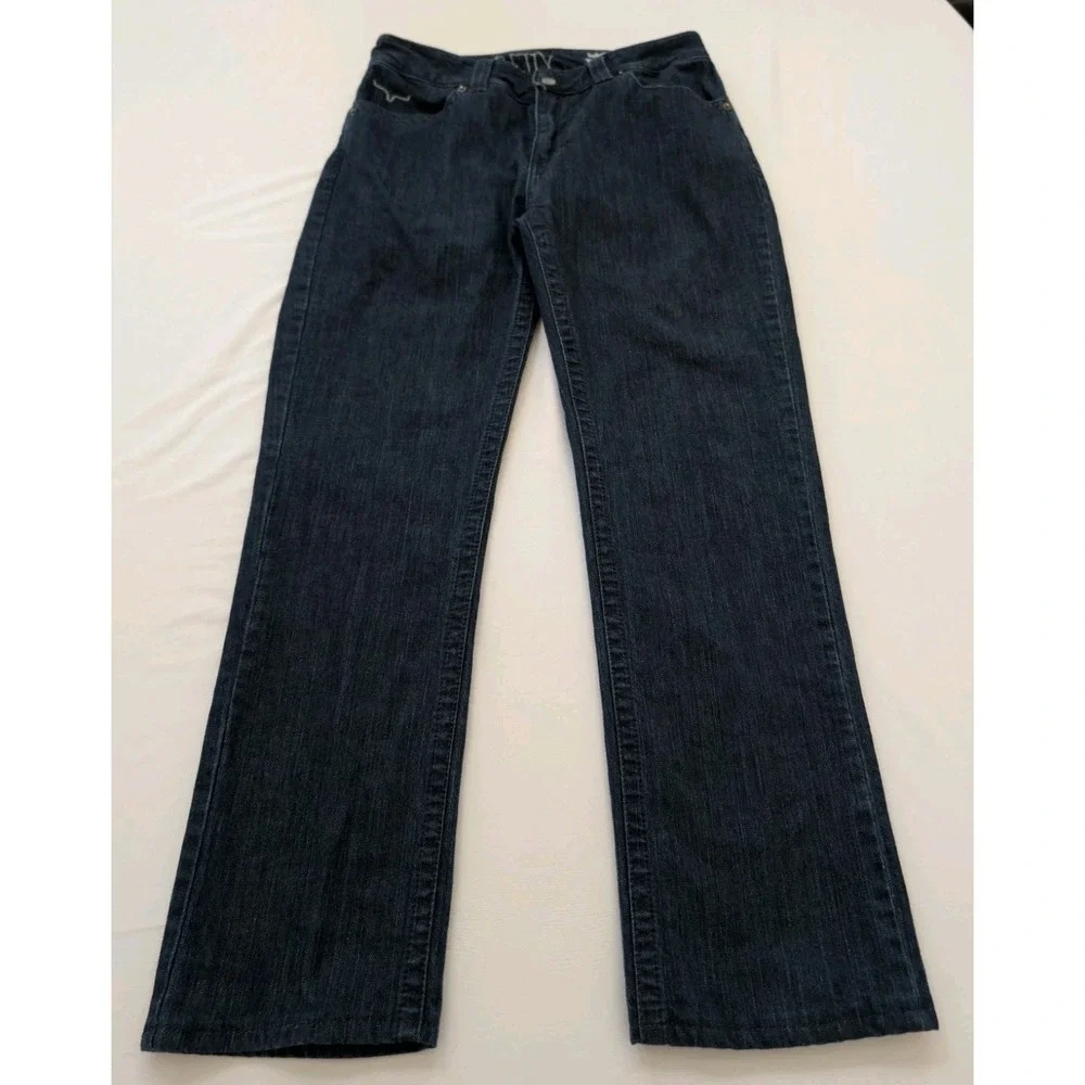 Kimes Ranch Betty Jeans Womens 16/31 Dark Wash Straight Bootcut Western Denim